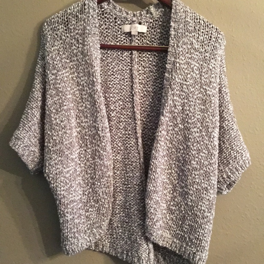 Textured Open Front Cardigan